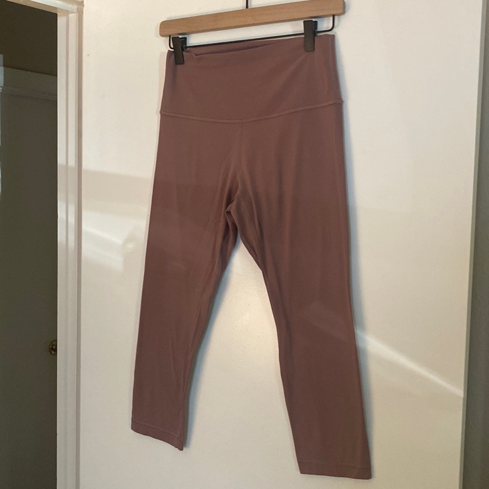 Mauve Lululemon Align crop leggings size 8